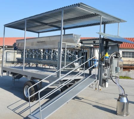 portable milking parlour